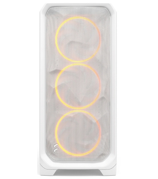 Корпус Fractal Design Meshify 3 White RGB TG Clear Tint, Midi-Tower, белый, 3 x 140 мм