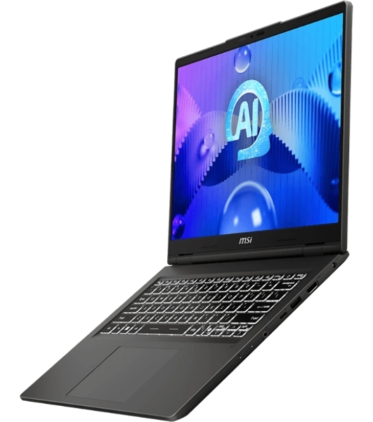 Ноутбук MSI Venture 14 AI A1MG-038RU Core 5 125H 14' 2.8K (2880 x 1800),16:10,OLED,DDR5 16GB (8GBx2),512GB SSD,Intel Arc Graphics,backlight,55.2Whr,1.7kg,1y,Win11Pro,Solid Gray