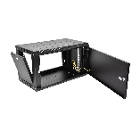 Шкаф телекоммуникационный настенный разборный ЦМО ЭКОНОМ 6U (600 x 350) дверь металл, черный (ШРН-Э-6.350.1-9005), фото2