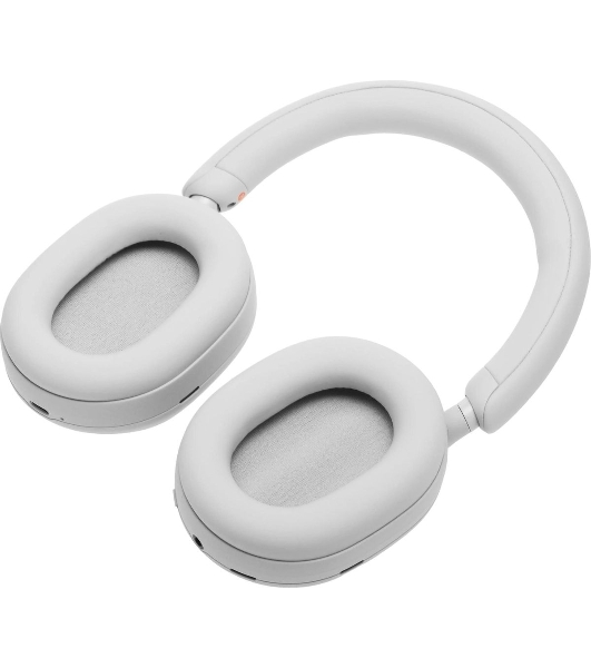 Беспроводные/проводные наушники Sony WH-1000XM5 белый, полноразмерные, Bluetooth + проводной, активное шумоподавление, до 30 ч