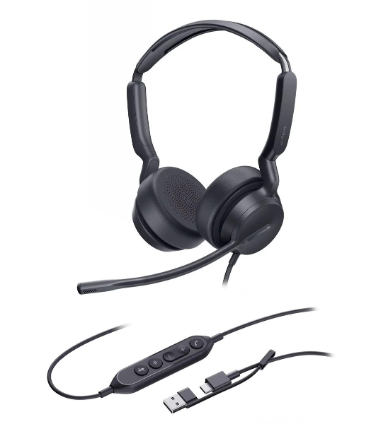 Гарнитура Yealink UH42 Dual UC чёрный, проводная, USB