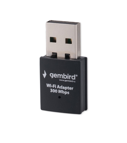 Сетевой адаптер Wi-Fi Gembird WNP-UA-005 300Мбит, USB, 802.11b/g/n