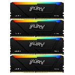 Оперативная память Kingston Fury Beast, DDR4, 32GB (4x8GB), 3600MHz, CL17, DIMM, с радиаторами, RGB, черный, фото 1