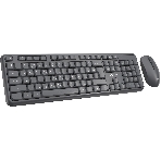Комплект клавиатура+мышь Oklick S277W беспроводной, USB, 1600 DPI, серый, фото5