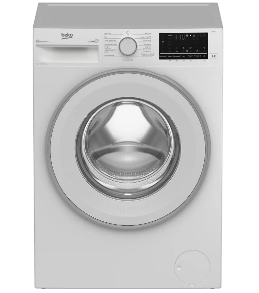 Стиральная машина Beko B3WFR572WW белый, загрузка фронтальная 7 кг, 1200 об/мин., класс: А