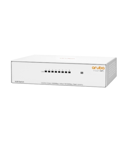 Коммутатор HPE Aruba Instant On 1430 8G, 8×1 Гбит/с, неуправляемый