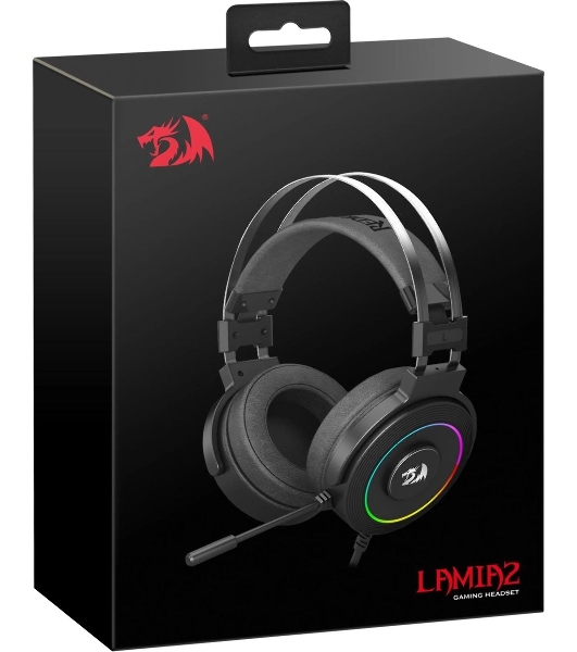 Гарнитура Redragon Lamia 2 чёрный, проводная, USB, подсветка