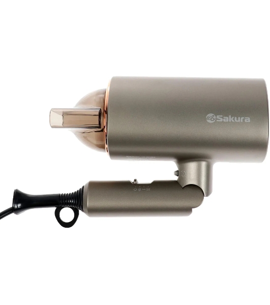 Фен SAKURA SA-4043BR коричневый, 2000 Вт, компактный