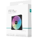 Вентилятор для корпуса DEEPCOOL FD14 ARGb черный, 140 мм, 1650 об/мин, 25.2 дБ, 4 pin, фото2