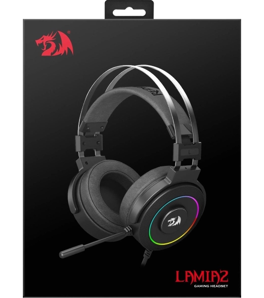 Гарнитура Redragon Lamia 2 чёрный, проводная, USB, подсветка