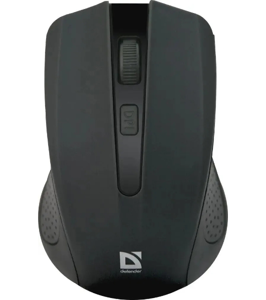 Мышь беспроводная Defender Accura MM-935 черный, 1600 dpi, радиоканал, USB, кнопки - 4