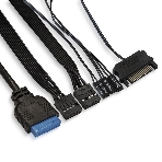 Компьютерный корпус Miditower ExeGate EVO-8225-NPX700 (ATX, БП 700NPX с вент. 12см, 2хUSB+1хUSB 3.0, черный, 2 вент. с RGb подсветкой и полоса на передней панели, боковая панель - закаленное стекло), фото6