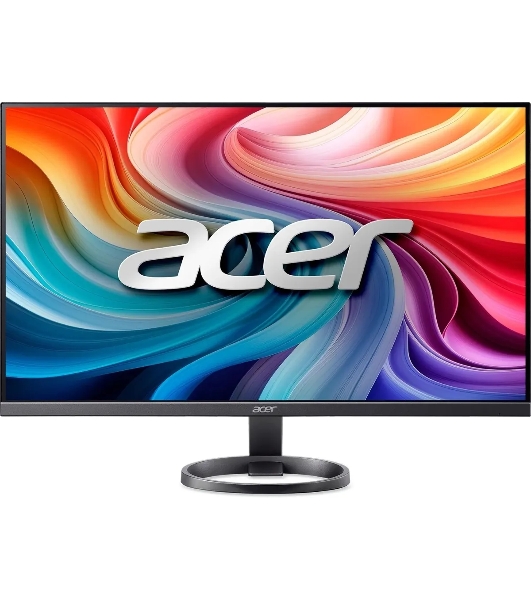 Монитор 27' Acer R272G0yi IPS 1920x1080, 120 Гц, 1 мс, 16:9, 250 кд/м², HDMI 1.4, VGA, FreeSync, черный и темно-серый