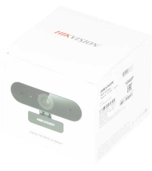 Веб-камера Hikvision DS-U02 1920x1080, 30 кадр/с, USB Type-A, микрофон, автоосвещение, универсальное крепление