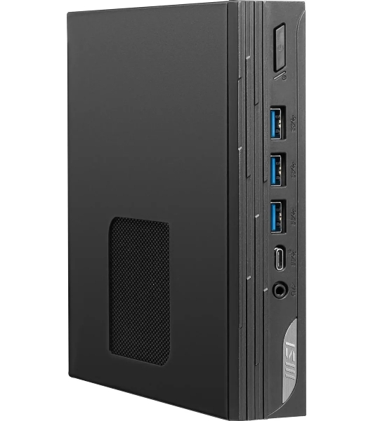 Компьютер MSI Pro DP10 12M Mini Core i7-1360P (2.2GHz), 32Gb(16*2) DDR4 SO-DIMM, 1TB SSD M.2, Intel UHD Graphics, noDVD, WiFi, BT, 120W, VESA, VGA, noOS, 1y war-ty, черный