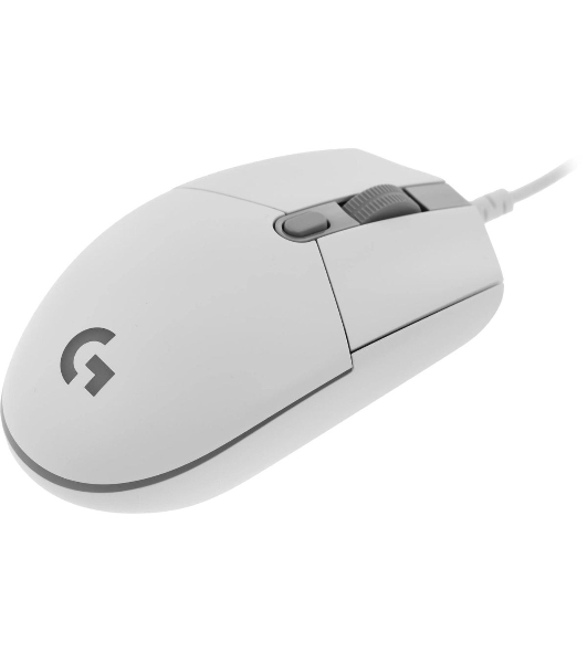 Мышь проводная Logitech G102 LIGHTSYNC белый, 8000 dpi, USB, кнопки - 6