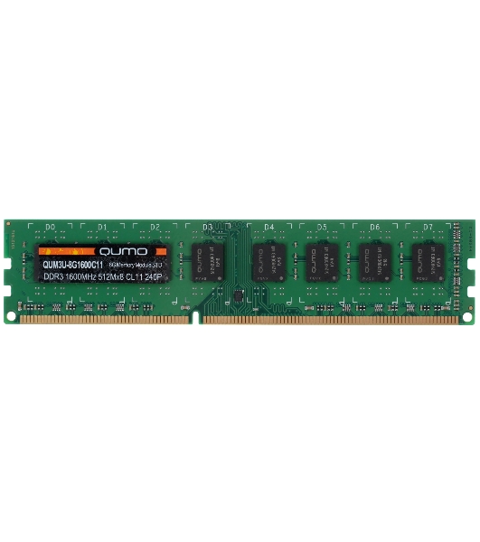 Оперативная память Qumo, DDR3L, 8GB (1x8GB), DIMM, 1600MHz, CL11