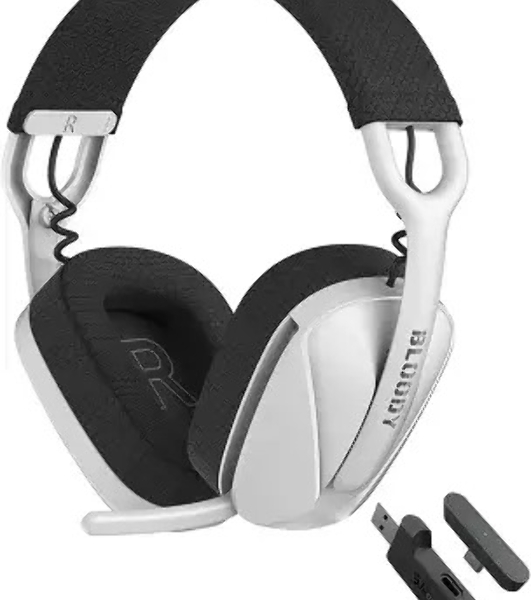 Наушники с микрофоном A4Tech Bloody GR285 белый 1.5м мониторные BT/Radio/3.5mm оголовье