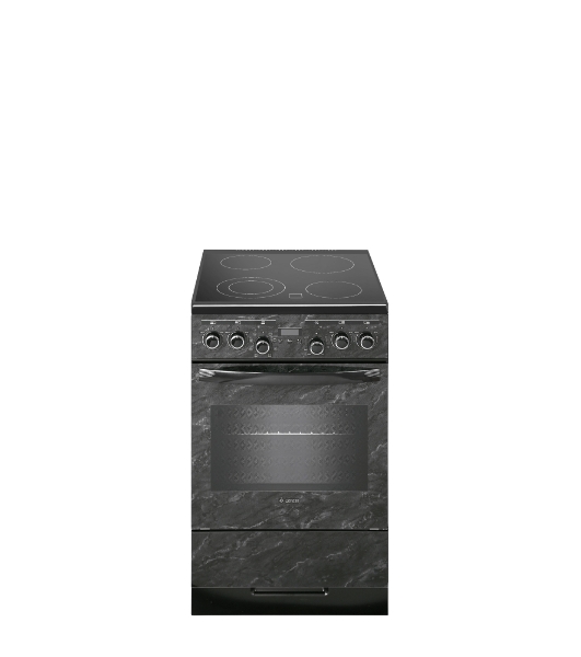 Плита электрическая Gefest ЭП Н Д 5560-03 0053 черный, конфорок 4 шт, духовка 55 л, 50 см x 85 см x 58.5 см