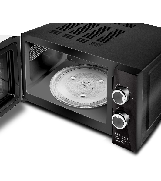 Микроволновая печь Centek CT-1570 черный, 23 л, 900 Вт, переключатели - поворотный механизм