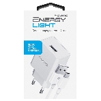 Сетевое зарядное устройство Qumo Energy light 10Вт, (модель 0103), порт: USB-A, + кабель PVC 1м. USB-A на MicroUSB, белый, фото3