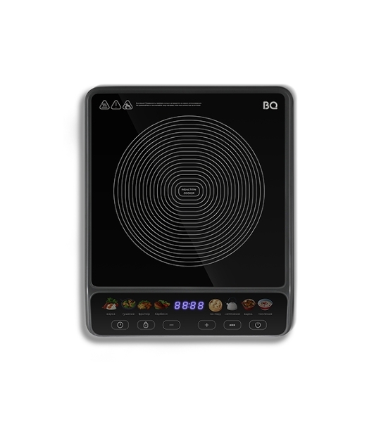 Плита настольная электрическая BQ HP114B черный, 2 кВт, индукция, конфорки - 1, стеклокерамика, сенсор