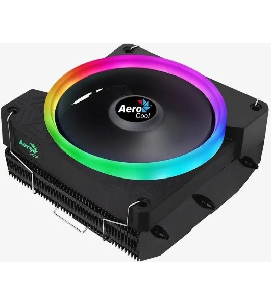 Кулер для процессора AeroCool/Formula Cylon 3H черный, 120 мм, алюминий, 1800 об/мин, 24.3 дБ, 4 pin, 125 Вт, 98 мм