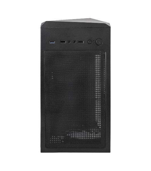 Компьютерный корпус Miditower ExeGate EVO-8225-NPX700 (ATX, БП 700NPX с вент. 12см, 2хUSB+1хUSB 3.0, черный, 2 вент. с RGb подсветкой и полоса на передней панели, боковая панель - закаленное стекло)