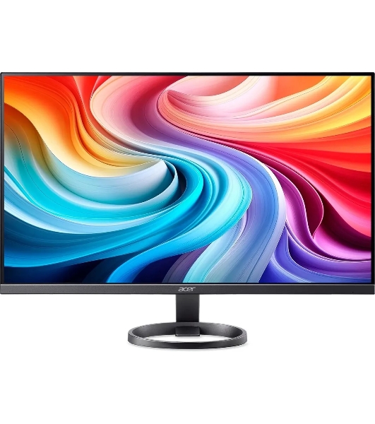 Монитор 27' Acer R272G0yi IPS 1920x1080, 120 Гц, 1 мс, 16:9, 250 кд/м², HDMI 1.4, VGA, FreeSync, черный и темно-серый