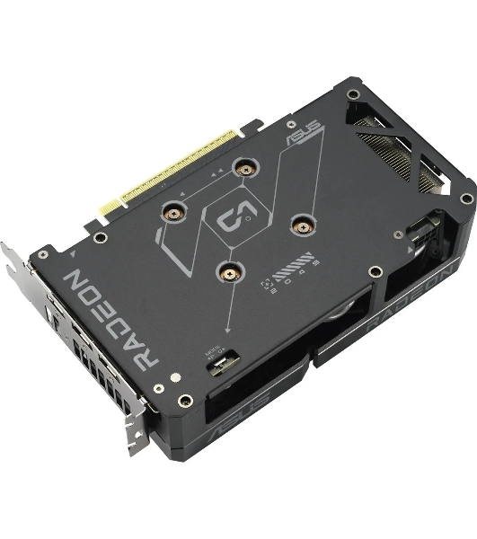 Видеокарта Asus PCI-E 5.0 DUAL-RX9060XT-16G AMD Radeon RX 9060XT 16Gb 128bit GDDR6 2550/20000 HDMIx1 DPx2 HDCP Ret