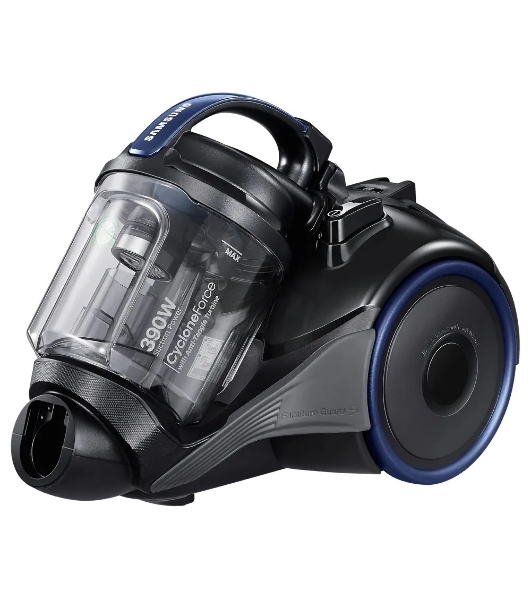 Пылесос Samsung VC15K4130HB/EV синий, 390/1500 Вт, уборка сухая, пылесборник контейнер 1.3 л