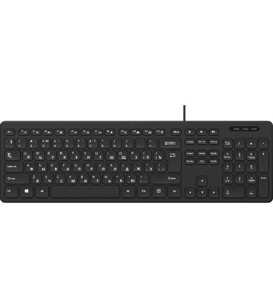 Клавиатура проводная Oklick K733, USB, черный