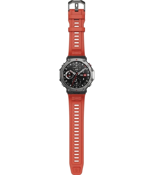Умные часы Amazfit T-Rex 3 A2323, 1.5' AMOLED, Wi-Fi, Bluetooth, 10ATM, темно-серый / красный