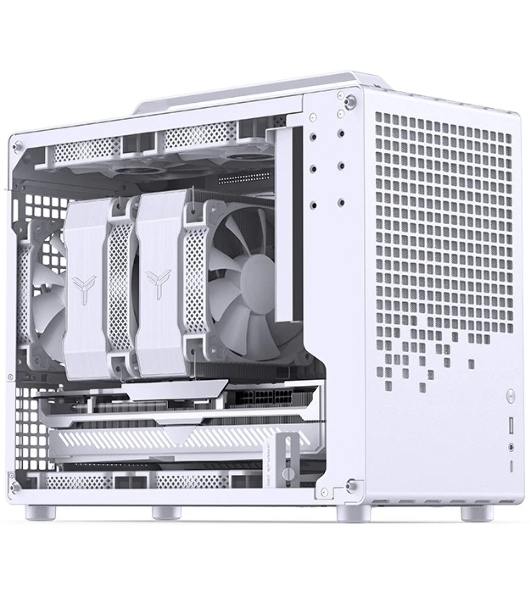 Компьютерный корпус без блока питания Case JONSBO Z20, Mini-Tower, TG, no fan, 1xUSB-A 3.2 + 1xUSB-C 3.2, mATX, mITX White