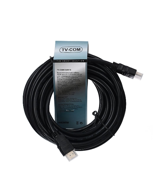 Кабель HDMI v.1.4 10м Telecom, 2 фильтра, 19M -19M, с позолоченными контактами