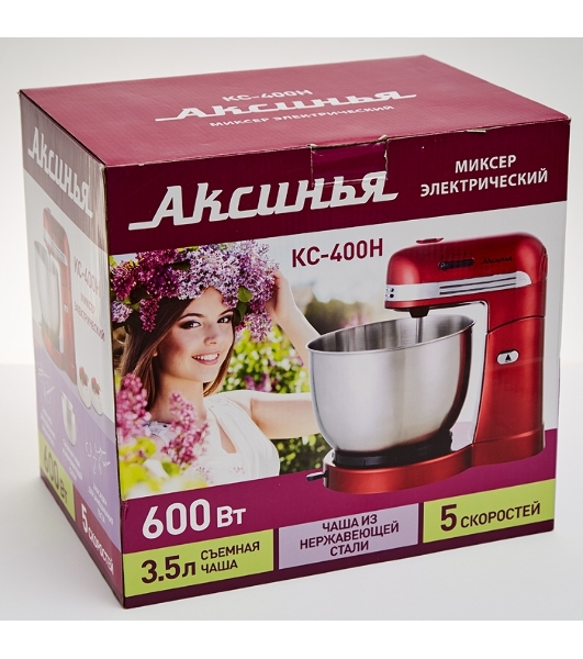 Миксер Delta Аксинья КС-400Н красный