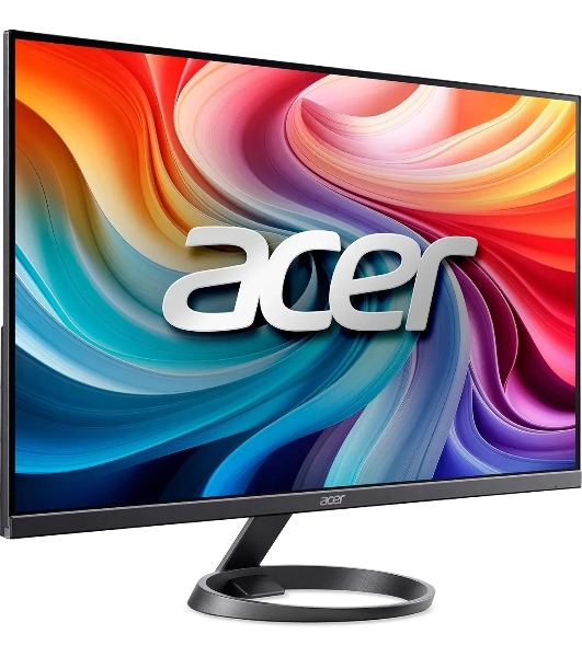 Монитор 27' Acer R272G0yi IPS 1920x1080, 120 Гц, 1 мс, 16:9, 250 кд/м², HDMI 1.4, VGA, FreeSync, черный и темно-серый