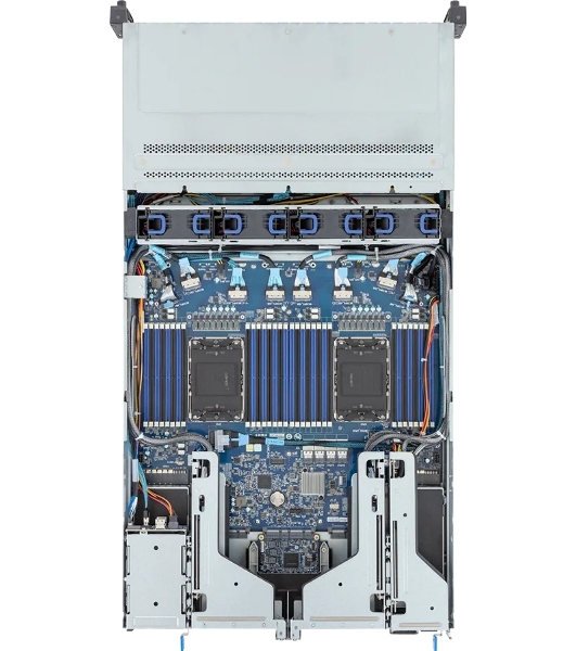 Серверная платформа Gigabyte Server Platform R283-S98/2U/2xIntel (Gen 4/5)/2xHS/32xDIMM/8xSFF NVMe/SATA/SAS + 16xSFF SATA/SAS + 2xSFF SATA/SAS/2x1GbE/2xOCP 3.0/4xFHHL/2x2000W/Rails/1Y