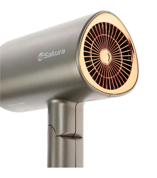 Фен SAKURA SA-4043BR коричневый, 2000 Вт, компактный