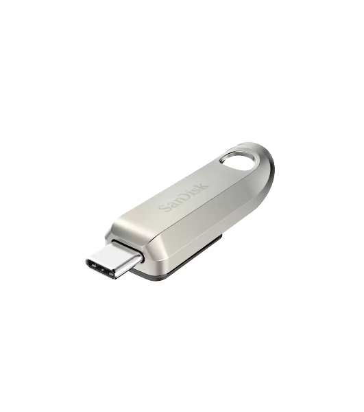 Флешка USB SanDisk Ultra Luxe (SDCZ75-032G-G46), 32Gb, USB Type-C, R/W 150/70, серебристый