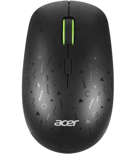 Мышь беспроводная Acer OMR307 черный, 1600 dpi, радиоканал, USB, кнопки - 4