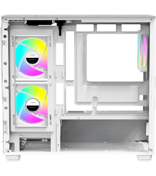 Компьютерный корпус Case Ocypus Gaммa C52 WH ARGB mATX/win/white/3 ARGB fans/no PSU/Tempered Glass