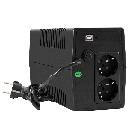 Источник бесперебойного питания ExeGate Power NB-500.LED.AVR.2SH.USB (500VA/300W, LED, AVR, 2*Schuko, USB, батарея 12V 4.5Ah, Black), фото6