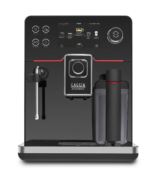 Кофемашина автоматическая Gaggia RI9781/01 NEW ACCADEMIA GLASS черный, молотый/зерновой, 1.6 л, 1900 Вт, 15 бар