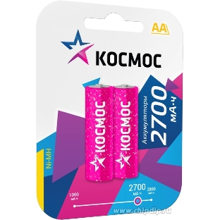 Аккумулятор Космос R6 (AA) Ni-Mh 2700MAh