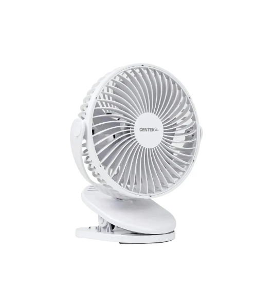 Вентилятор Centek CT-5045 белый, настольный, 5 Вт, 4 скорости, 15 см