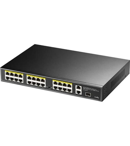 Коммутатор Cudy FS1026PS1, 24×100 Мбит/с, 2×1 Гбит/с