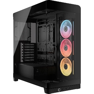 Корпус Corsair iCUE Link 4500X LX-R RGB Black, Midi-Tower, чёрный, 3 x 120 мм