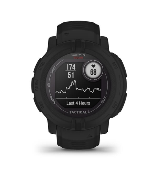 Умные часы Garmin Instinct 2 Solar Tactical, 1.1' MIP, Wi-Fi, Bluetooth, NFC, GPS, IP68, черный