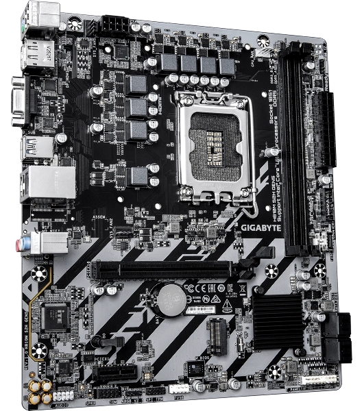 Материнская плата Gigabyte H810M S2H GEN5, LGA 1851, Intel H810, 2xDDR5, 4xSATA, 1xM.2, 1xPCIe 5.0 x16, 1xPCIe x1, 1xVGA, 1xHDMI, 1xDP, 1x1Gb LAN, 4xUSB-A 5Gbps, 2xUSB-A 2.0, 1xPS/2, 3x3.5 мм, 7.1, mATX